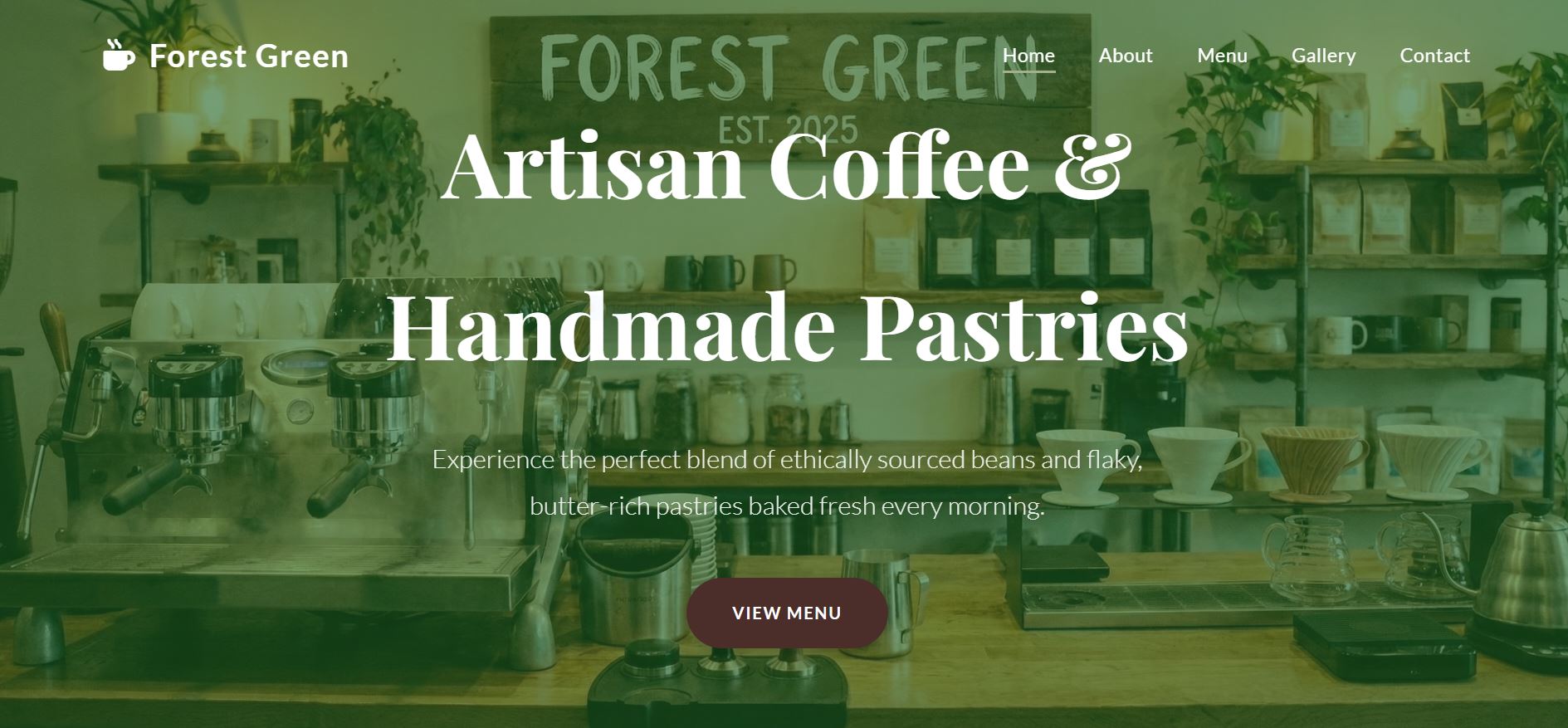 Coffeeshop Website
